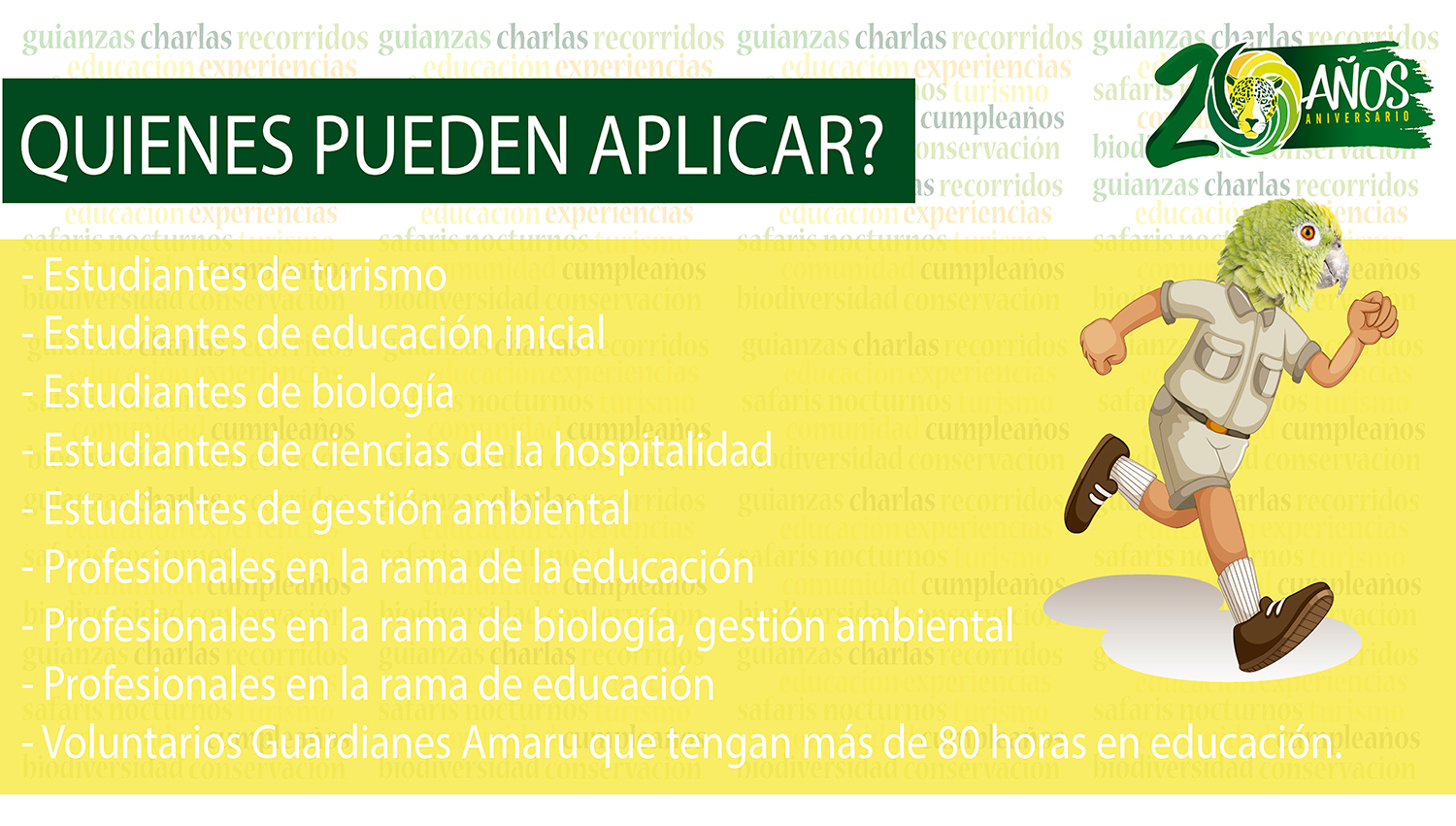 Programa Educadores - Amaru Bioparque Cuenca