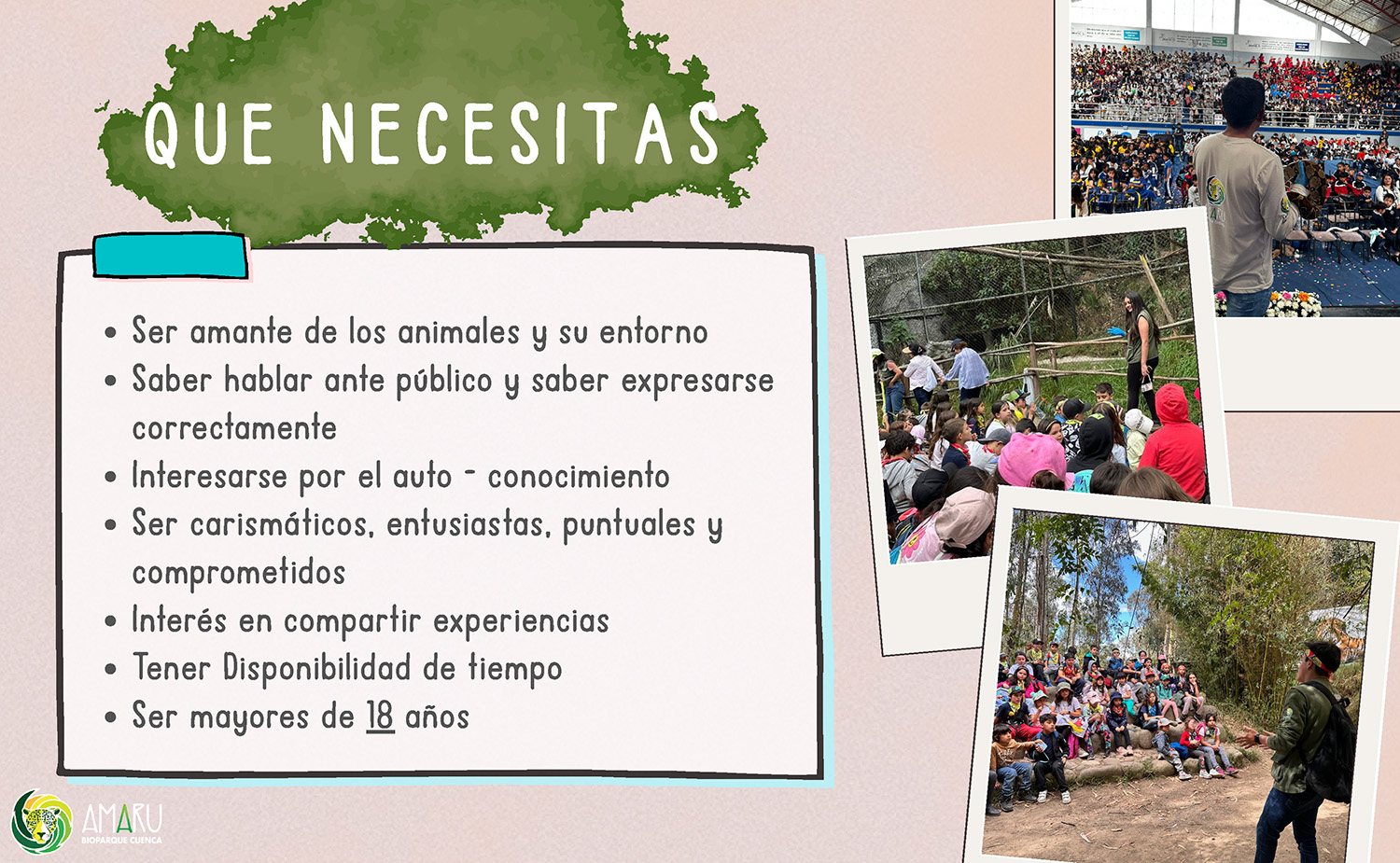 Programa Educadores - Amaru Bioparque Cuenca